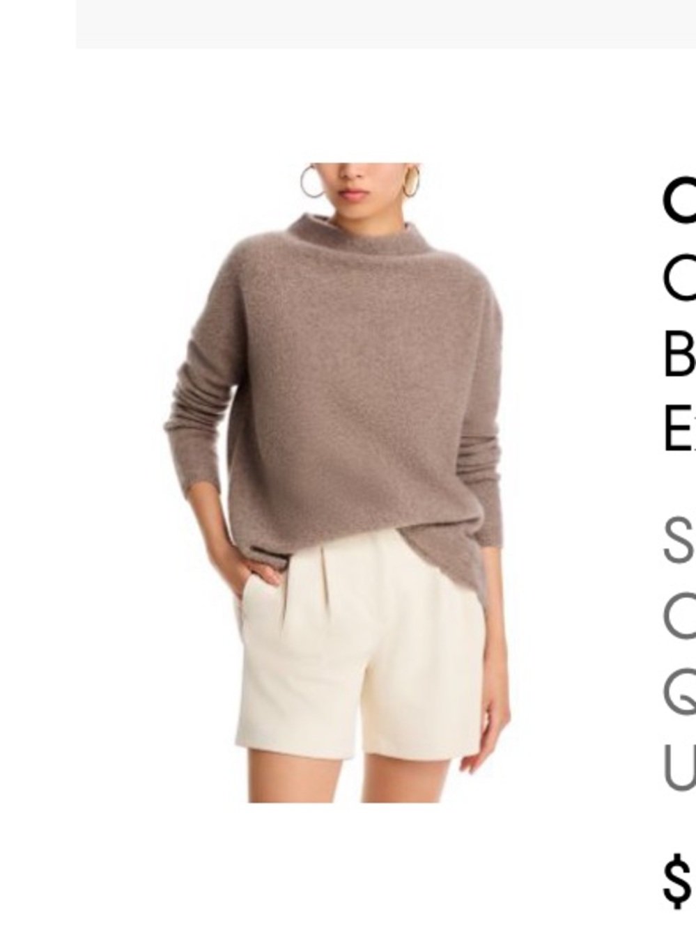 C BY BLOOMINGDALE'S CASHMERE